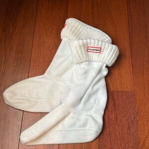White Hunter Boot Tall Socks